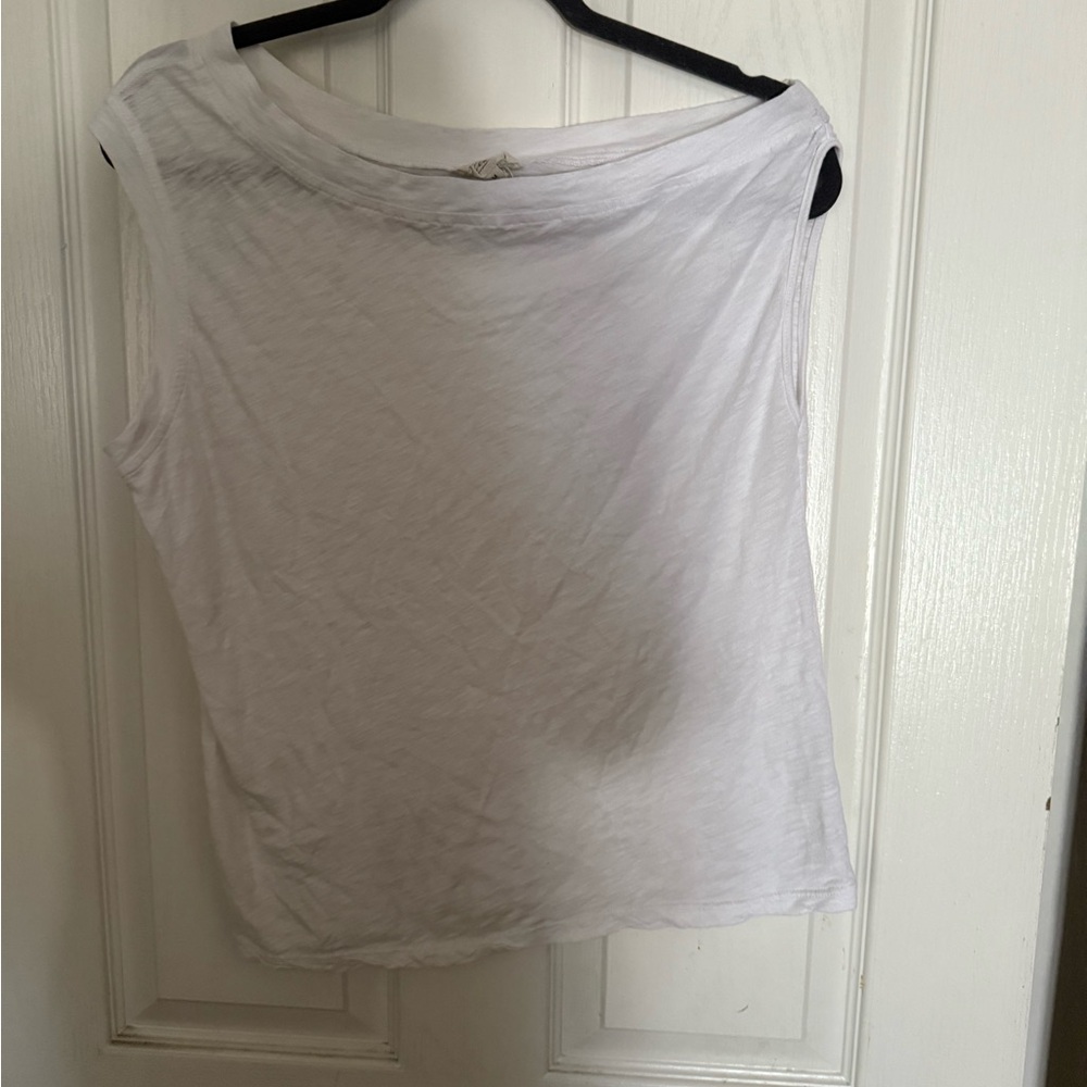 Elan White Muscle Tee for Women